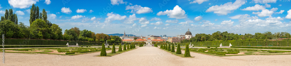 Belvedere garden in Vienna, Austria