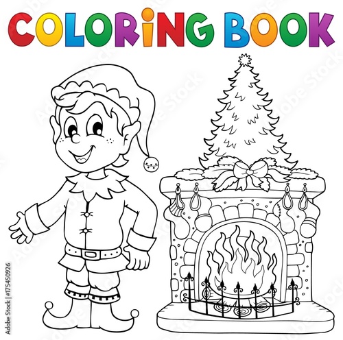 Coloring book Christmas thematics 8