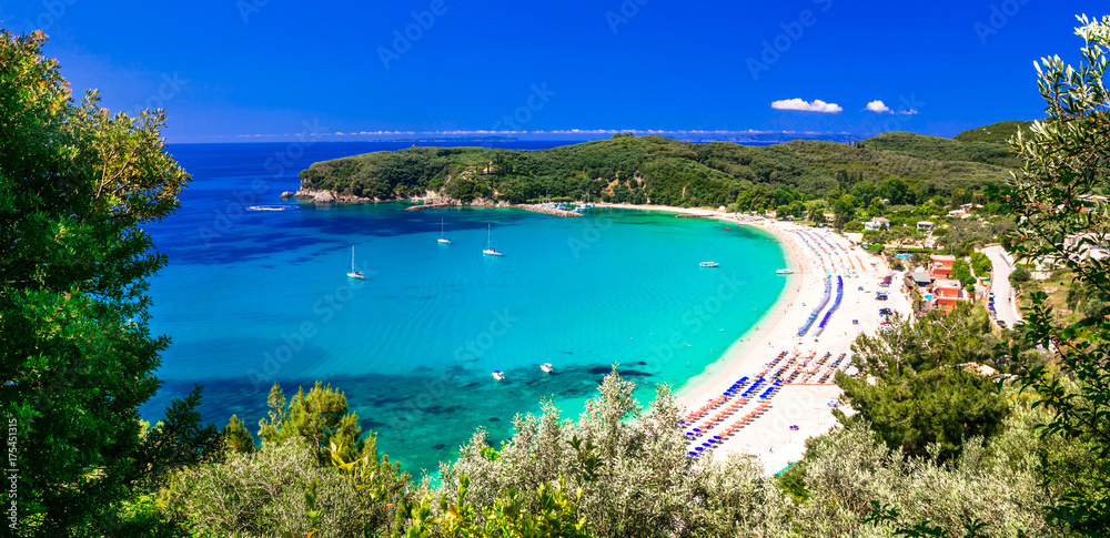 Greek holidays - turquoise beautiful beach Valtos in Parga