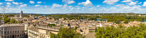 Panoramic aerial view of Avignon