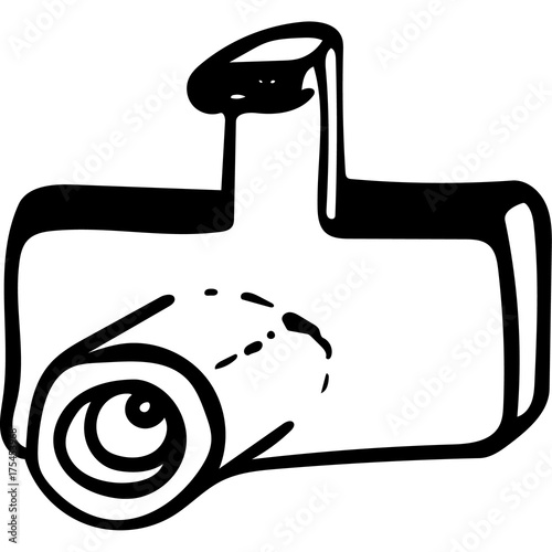 camera on white background