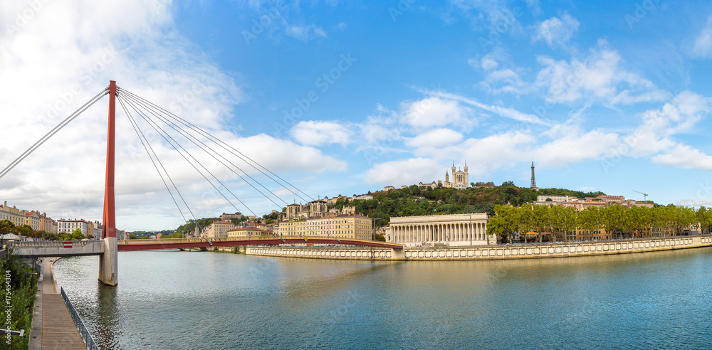 Cityscape of Lyon, France