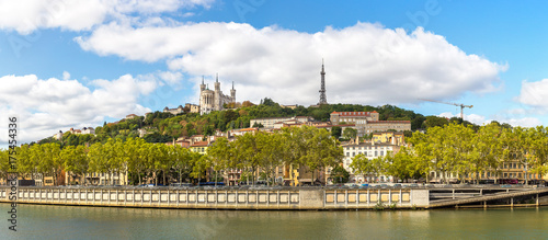 Cityscape of Lyon, France