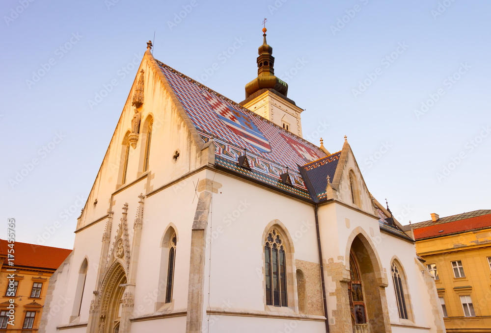 St. Mark Church. Zagreb, Croatia