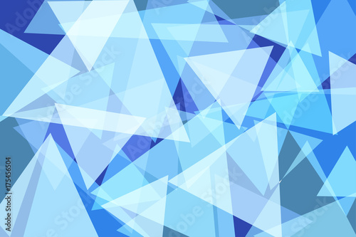 Fototapeta Naklejka Na Ścianę i Meble -  Light Blue Triangle Abstract Background
