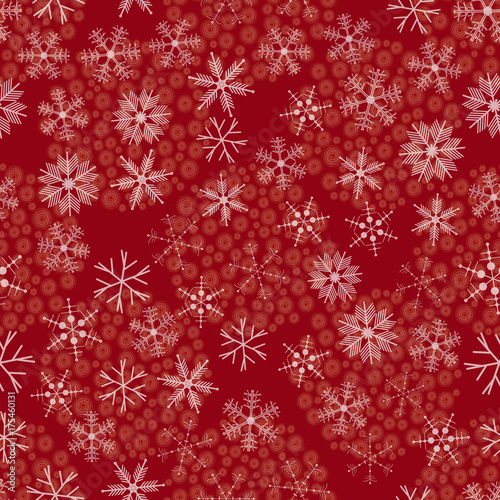 Seamless pattern with snowflakes