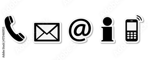 contact us icon set