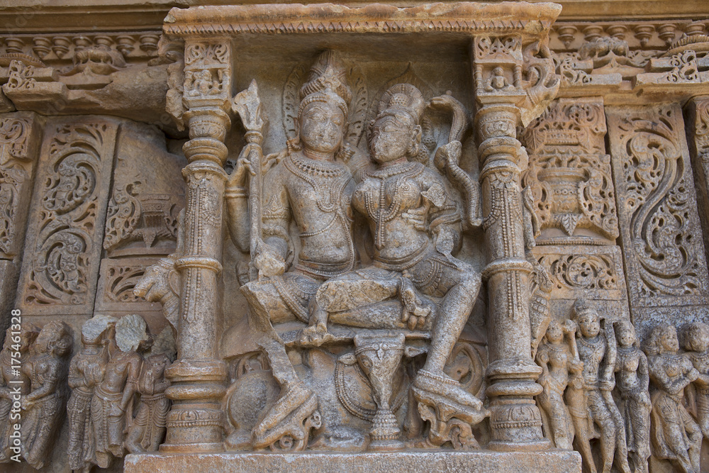 Old Hindu Sas-Bahu Temple in Rajasthan, near Udaipur, India.