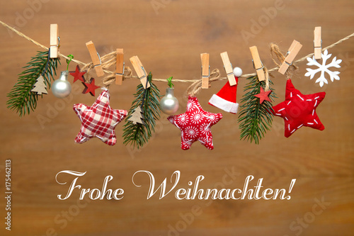 Weihnachtskarte-Frohe Weihnachten