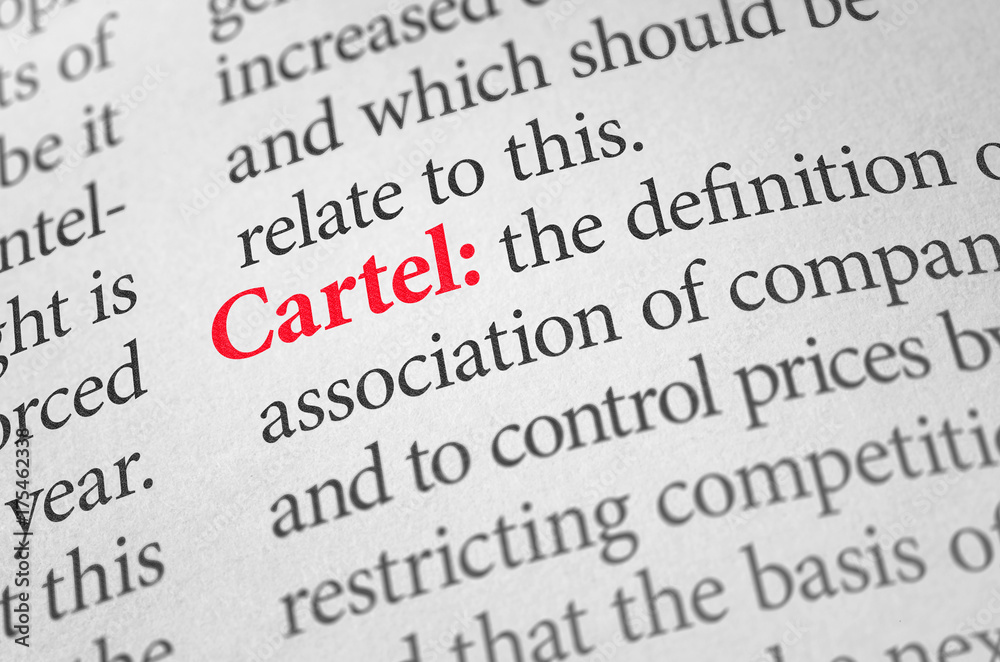 Definition of the word Cartel in a dictionary Definition of the word Cartel in a dictionary