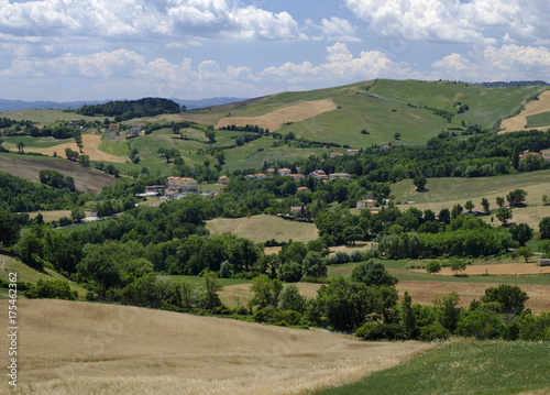 Landscape in Montefeltro (Marches, Italy) photo