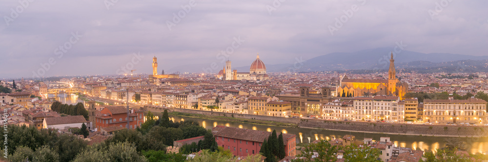 Evening View of Florence, Italy