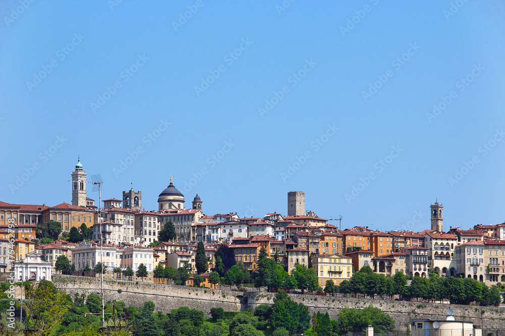 Bergamo uper town, Italy