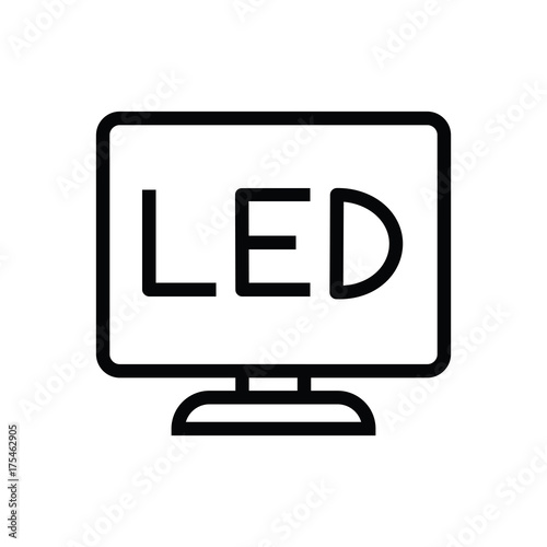 LED tv icon