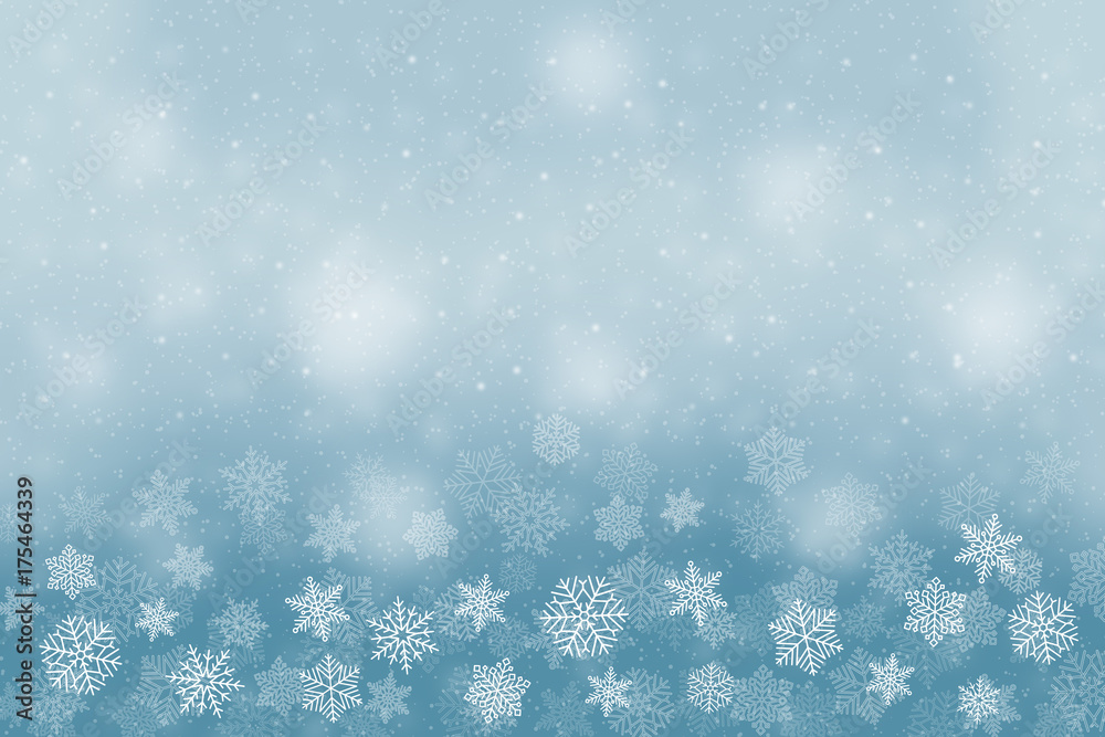 Snow christmas background