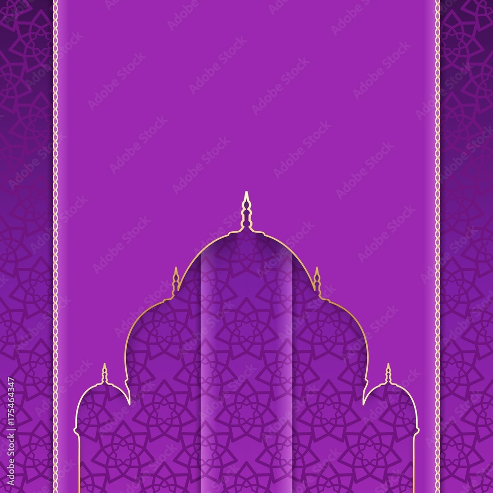 Một bức tranh tím khổng lồ đã hình thành nên một bối cảnh không thể nào quên được ở ngôi đền Hồi giáo. Sự kết hợp giữa màu tím và kiến trúc đặc trưng của ngôi đền là điểm nhấn cho bức tranh tuyệt đẹp này. Hãy cùng chiêm ngưỡng hình ảnh này để đắm chìm trong sự trầm mặc và thanh tao của nó.