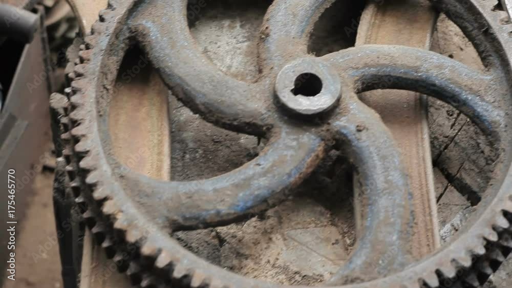 Decorative metal elements. big gear Decorative metal elements. big gear