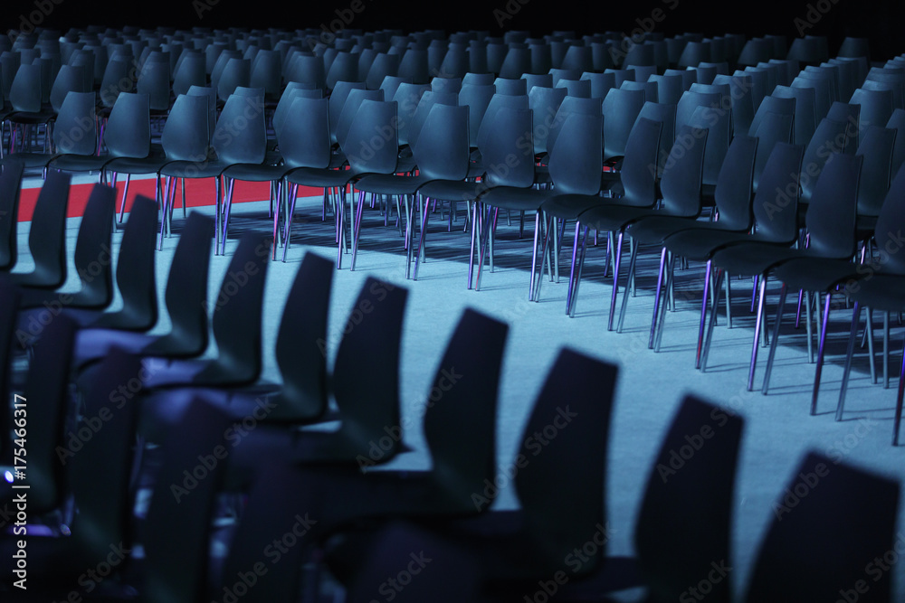Fototapeta premium Conference hall or seminar room, empty seat in auditorium or hall or classroom.