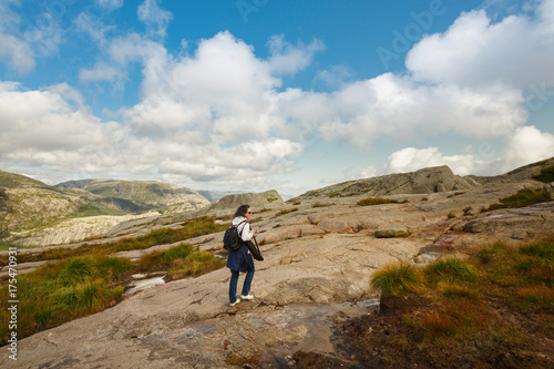 Hiking in the mountains