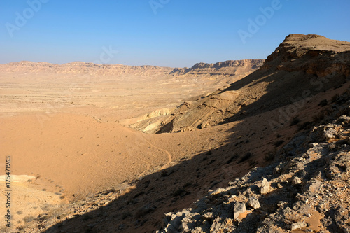Crater Ramon sand dune ,Negev desert.