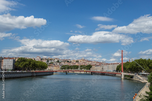 Cityscape of Lyon, France