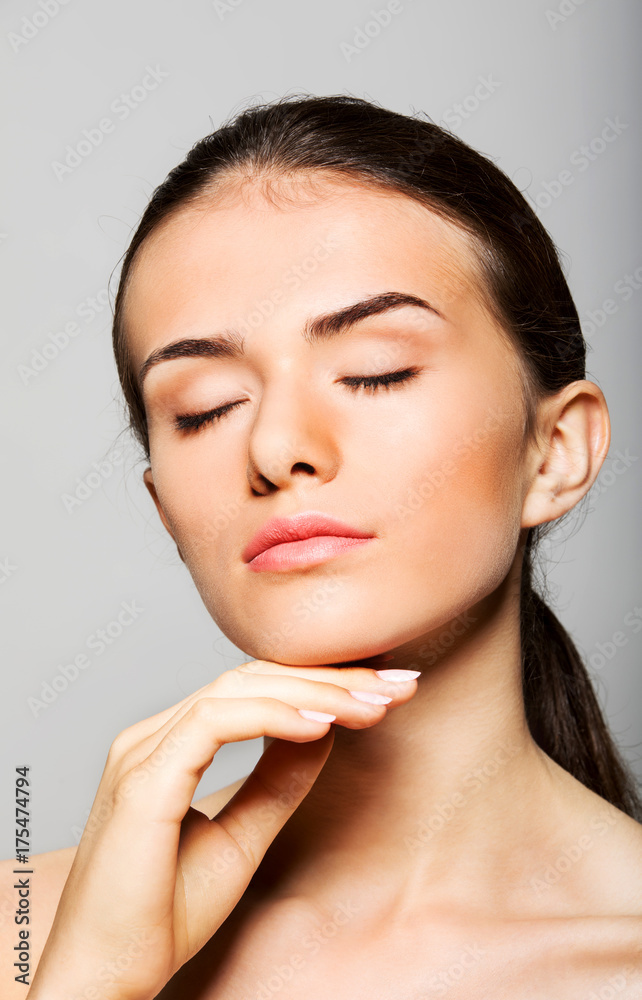 Beautiful face of young woman Beautiful face of young woman