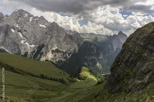 Beautiful scenery of the great mountain peaks. Dolomites. Italy. © Jacek Jacobi
