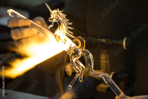 Glass Unicorn. photo