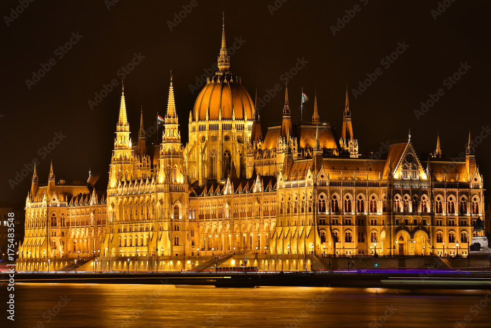 Evening Parliament Budapest