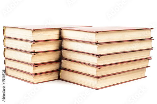  books isolated on white