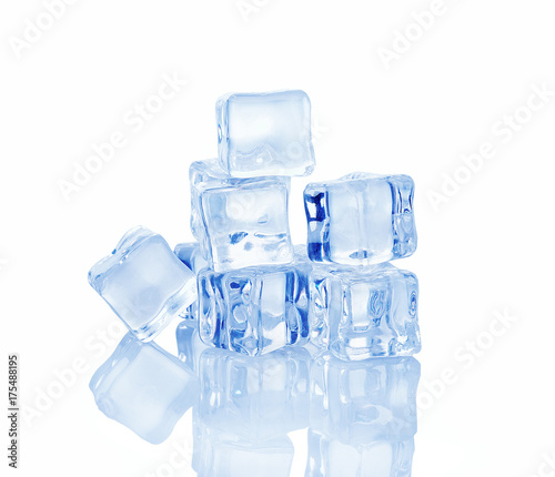 ice isolated on white background.