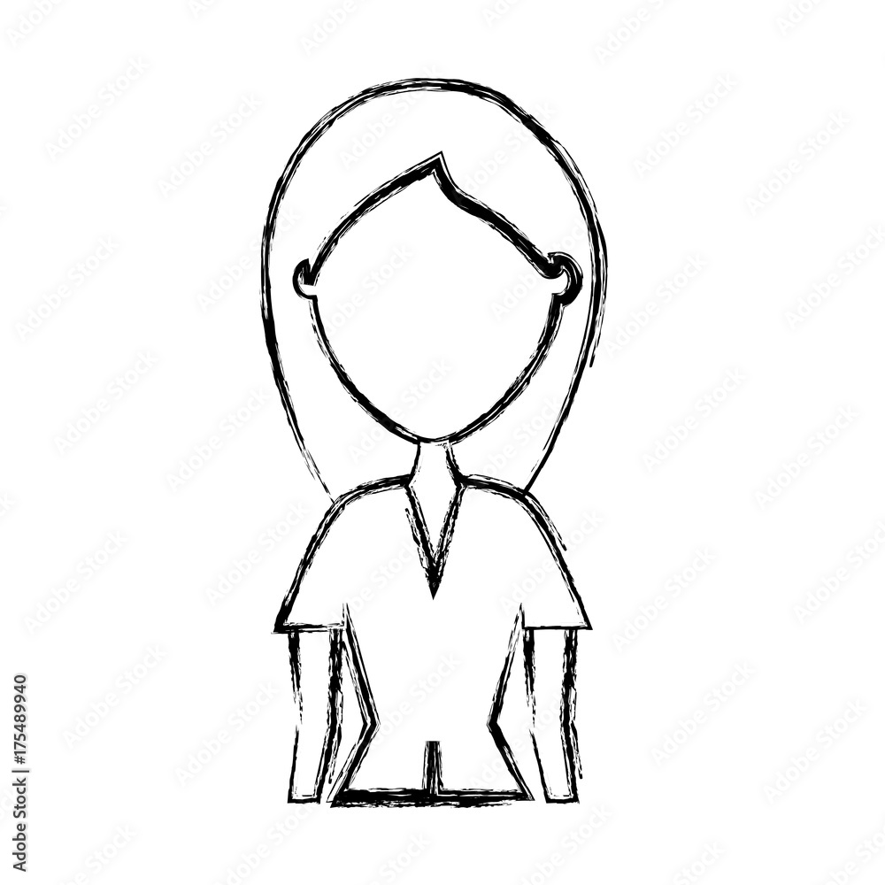 Obraz premium woman vector illustration