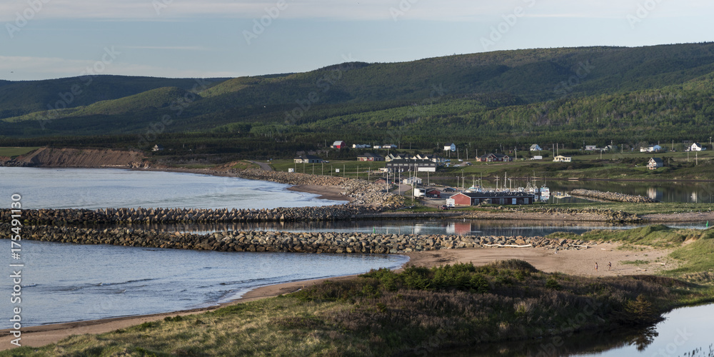Scenic view of Margaree Harbour, Cabot Trail, Cape Breton Island, Nova Scotia, Canada