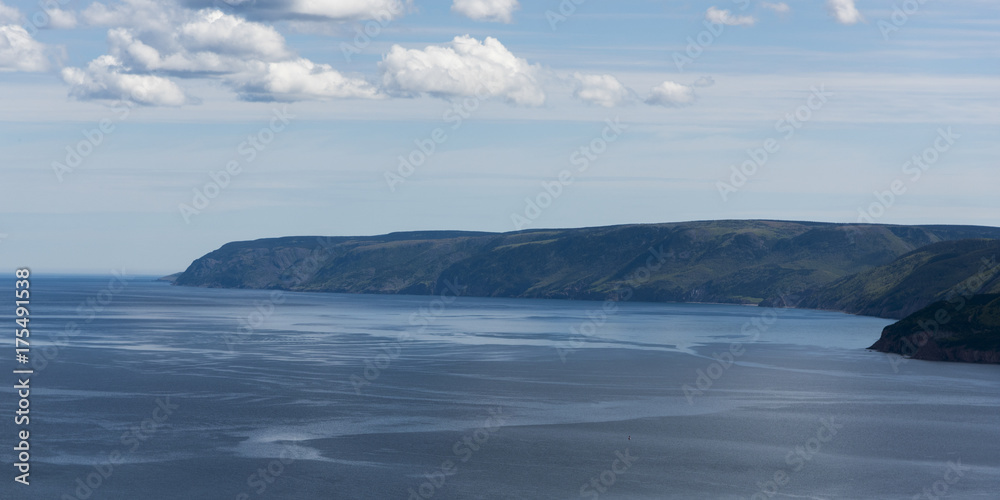 Scenic view of coastline, Pleasant Bay, Cape Breton Highlands National Park, Cape Breton Island, Nova Scotia, Canada