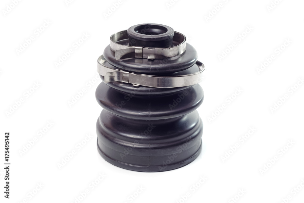 automobile rubber dustcoat. Isolated on white background automobile rubber dustcoat. Isolated on white background
