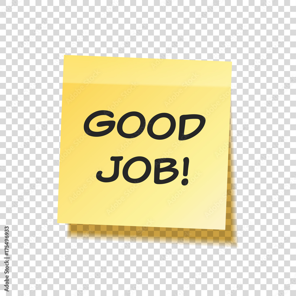 Sticky note with text and shadow isolated on transparent background set. Yellow paper. Message on notepaper.Reminder. Vector illustration Sticky note with text and shadow isolated on transparent background set. Yellow paper. Message on notepaper.Reminder. Vector illustration