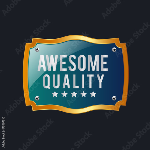 Premium quality label