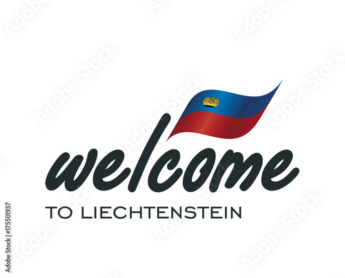 Welcome to Liechtenstein flag sign logo icon