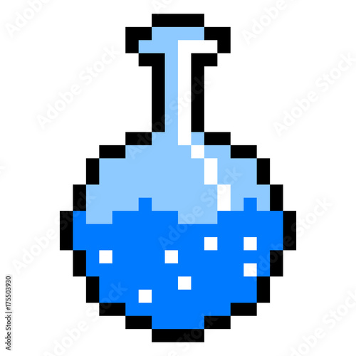 Wallpaper Mural Isolated pixeled flask Torontodigital.ca