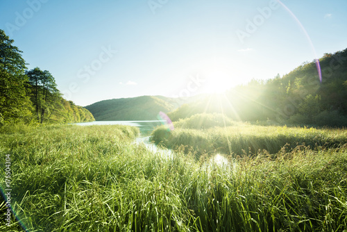 lake in forest of Croatia
