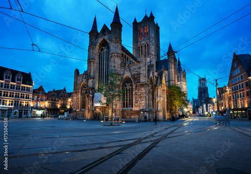 Historic houses in Ghent, Belgium