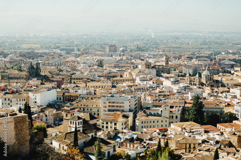 City view from above, Granada, Spain