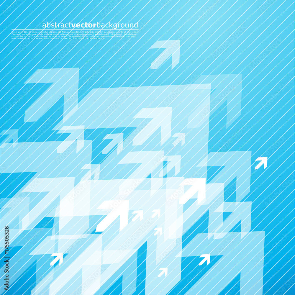 Abstract background with white arrows. Abstract background with white arrows.