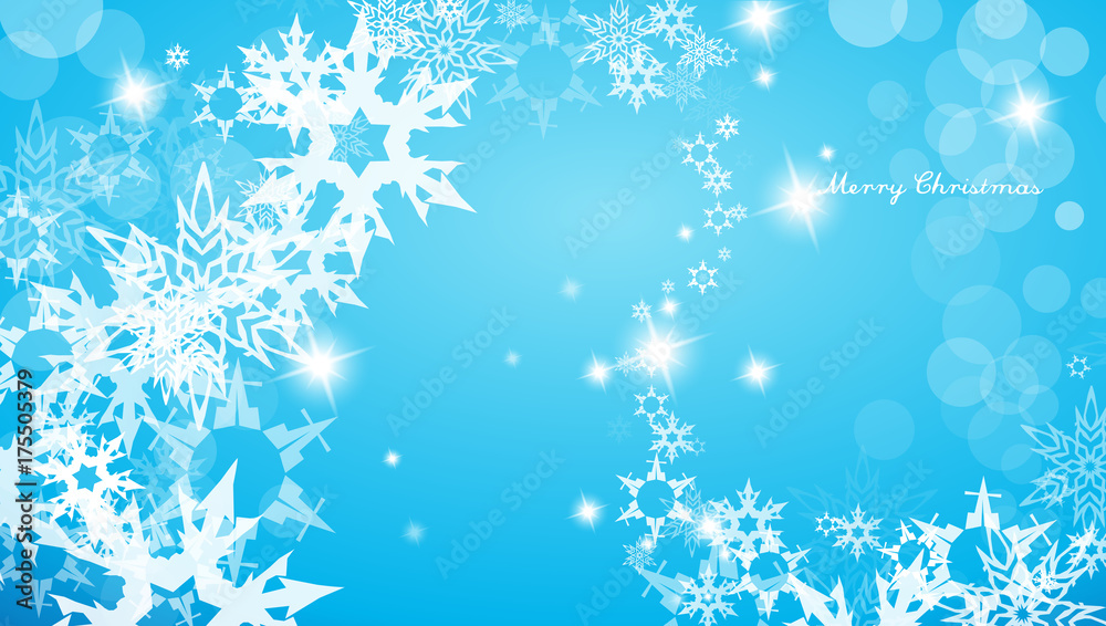 Abstract background with snowflakes. Vector
