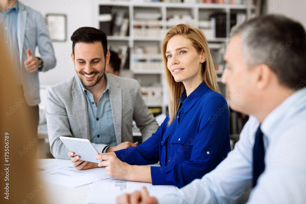 © NDABCREATIVITY - Successful businesswoman in company