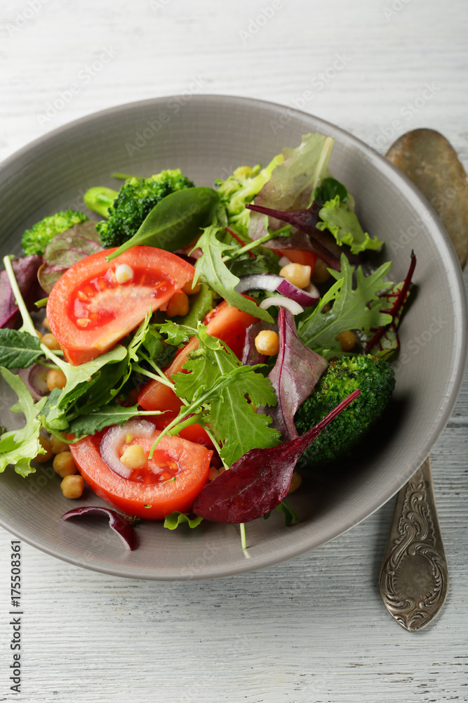 Healthy salad with chickpea Healthy salad with chickpea