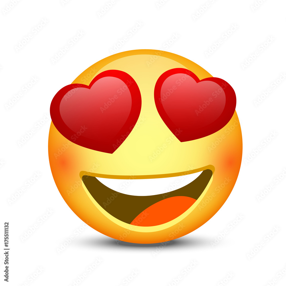 Smiling face emotions, happy eyes . Vector illustration Smiling face emotions, happy eyes . Vector illustration