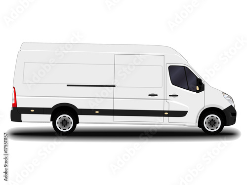 realistic cargo van.