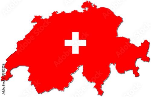 Switzerland Vector Map