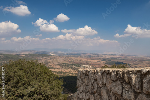 Canvastavla View on Northern Galilee from Mt. Tavor, Israel